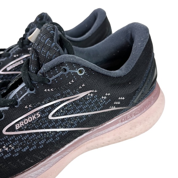 BROOKS GLYCERIN 19 Black Gray Pink DNA LOFT Sneakers Running Gym Shoes sz 10.5 W - Picture 9 of 16